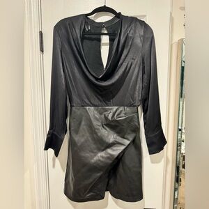 Maeve faux leather dress